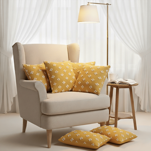 SOGA Lot de 6 taies d'oreiller élégantes à motif diamant, 4x 45cm et 2x 30x50cm, housses de coussin à motif diamant, ensemble de housses d'oreiller élégantes à motifs - Product Image 1