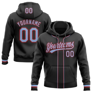 Sweat-shirt à capuche sportif personnalisé OMMIZ INDUSTRY noir et gris avec ruban 3D pour la lutte contre le cancer du cerveau et la Journée mondiale du cancer - Product Image 6