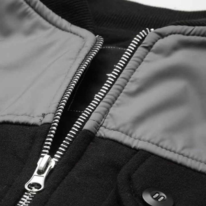 Chaquetas Bomber de Lona Personalizadas para Hombre al por Mayor, Cómodas para Invierno y Actividades al Aire Libre, con Logotipo Personalizado y Servicio OEM - Product Image 5