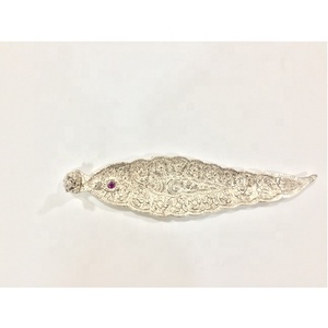 Bâton d'encens en métal en forme de feuille de bouddha, nouveau, qualité supérieure, en métal - Product Image 1