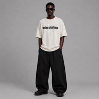 T-shirts Oversize de Luxe Streetwear 235 GSM, Design Personnalisé, Coton Lourd, T-shirt Homme 2026