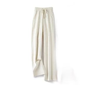 Elastic-Waists Drawstring Wide-Leg <b>Pants</b> Women's Spring Breathable New-Draping Casual Loosed-Style <b>Pants</b> Trousers With Laces - Product Image 1
