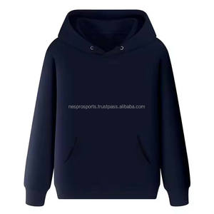 Sweat à capuche en coton personnalisé en gros, streetwear unisexe, mode décontractée, surdimensionné, poche kangourou, polaire doux, chaud, hiver, OEM ODM - Product Image 2