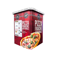 Équipement de distribution automatique de pizzas pour une préparation alimentaire automatisée et un service client rapide