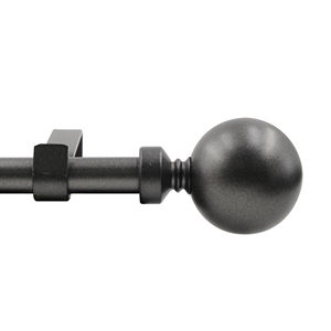 Barra de Cortina Moderna con Adornos de Bola y Soportes de Pared, Longitud Personalizable para Decoración de Ventanas - Product Image 1