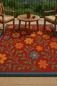 Alfombra Personalizable de Lana/Seda, Moderna, Hecha a Mano, Antideslizante, Apta para Mascotas, Abstracta, para Ejercicio, Oración, Sala de Estar, Bar, Varios Tamaños - Product Image 3