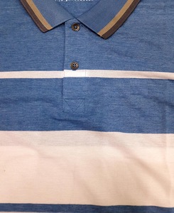Camiseta de Punto de Manga Corta para Hombre, Ecológica, 100% Algodón, Diseño con Puntos, Corte Regular, Color Marrón, Blanco y Naranja - Product Image 5