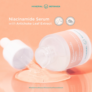 Mineral Botanica Niacinamide Sérum Artichaut 20ml OEM ODM Resserre les pores, Sérums pour le visage pour les peaux sensibles - Product Image 4