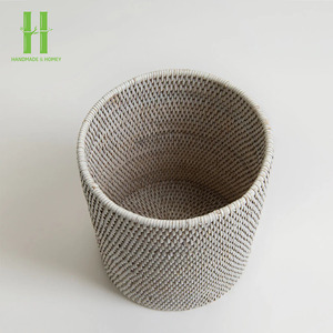 Customized Modern Eco-friendly Woven Rattan Storage <b>Basket</b> For Laundry Bedroom Storage Boxes & Bins Rattan 2026 From Vietnam - Product Image 1