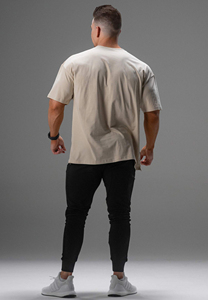Camiseta deportiva holgada de algodón para hombre, camiseta de moda extragrande para gimnasio, correr, ropa de calle, fitness, ropa para hombre - Product Image 6