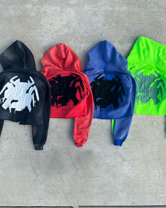 Sweat à capuche pour homme de haute qualité, 100% coton, 400 g/m², couleur personnalisée, graphisme surdimensionné - Product Image 1