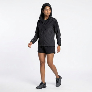 Custom Logo <b>Men</b> 3-Piece Lightweight Nylon Sportswear Set Hooded <b>Jacket</b> T-Shirt and Shorts Running Gym Wear Wholesale - Product Image 3