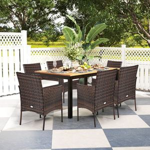 Set di mobili da giardino con poltrone in rattan PE da esterno, 2 pezzi, con cuscini rimovibili - Product Image 6