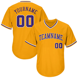 Camiseta de Béisbol Negra Personalizada Unisex de Manga Corta con Nombre del Equipo Bordado, Tejido de Malla Transpirable, Cierre con Cordón, Corte Regular para Todos - Product Image 2