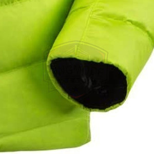 Concevez votre propre veste matelassée d'hiver à col montant avec logo sur le devant, service OEM, légère, disponible en stock - Product Image 4