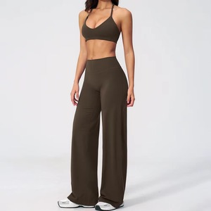 High Waist Yoga Set Sleeveless Sports Bra and <b>Leggings</b> Quick Dry Stretch Fitness Workout Outfit - Product Image 6