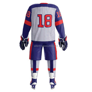 Ropa de hockey sobre hielo transpirable para adultos con camisetas de hockey sobre hielo impresas por transferencia de calor automatizada para adultos Hockey de poliéster 100% - Product Image 6