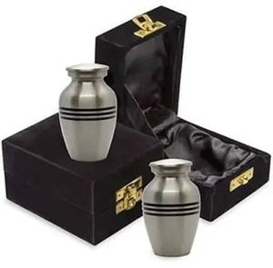 Brass and Funeral Box Keepsake Urns Casket Funerary Urn Ossuary Cinerary Human <b>Memorial</b> Brass and Funeral Box Keepsake Urns Cask - Product Image 3