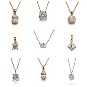 จี้เพชรทรงคุชชั่นสวยงาม ได้รับการรับรองจาก IGI เพชรเพาะเลี้ยงในห้องปฏิบัติการ สีเหลือง ชมพู ขาว หรือเงิน ระดับสี D E F ความใส VVS VS - Product Image 2