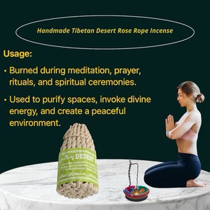 Incienso de Sándalo Nepalí Hecho a Mano Lamatar1, Incienso de Rosa del Desierto, Sal Dhoop Natural, Gokuldhoop, Fragancia, Artículo de Regalo, Yoga, Meditación - Product Image 4