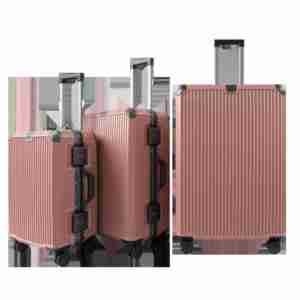 Valise rigide en aluminium PC avec serrure TSA, roues pivotantes à 360°, légère, durable, résistante à l'eau, 8003, luxe, fabriquée au Vietnam - Product Image 4
