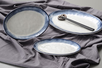 Assiette ovale en mélamine de 9 pouces, plateau de service pour dim sum, barbecue, hot pot, steak, vaisselle de restaurant robuste, vente en gros