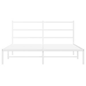 โครงเตียงเหล็กเคลือบผงสีขาวขนาดคิงไซส์ ประเภทสินค้าเตียงโลหะ - Product Image 5