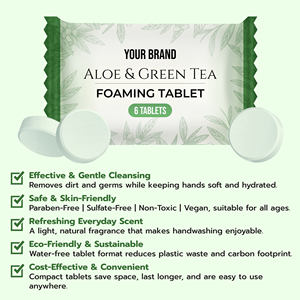 สบู่โฟมอีชาเขียวมีฟองสบู่ล้างมือเม็ดยาต้านอนุมูลอิสระที่อุดมไปด้วยกลีเซอรีนว่านหางจระเข้บำรุงมือชุ่มชื้น - Product Image 3