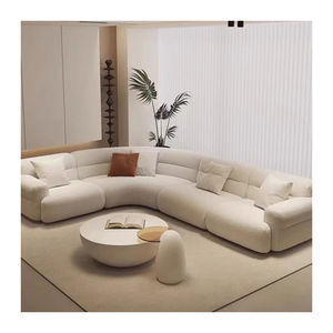 Conjunto de Sofá Seccional Modular de Tela, 6 Plazas, Cómodo y Acolchado, Diseño de Alta Gama, Muebles Modernos para Sala de Estar - Product Image 3