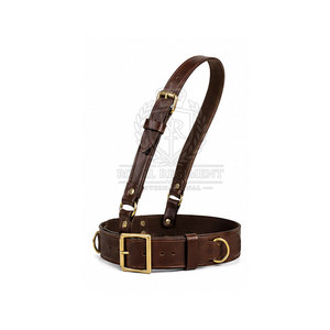 Ceinture Sam Browne en cuir de qualité avec sangle réglable et look classique pour vêtements formels et tenues de soirée - Product Image 2