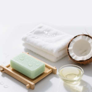 Savon Solide Artisanal Éclaircissant à l'Huile de Coco Vierge (VCO), Avocat et Papaye OEM - Product Image 2