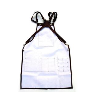 Delantal de Cuero Resistente al Fuego de Alta Calidad para Salón de Belleza, Barbería, Protección Contra Altas Temperaturas, Venta al Por Mayor, MOQ - Product Image 5