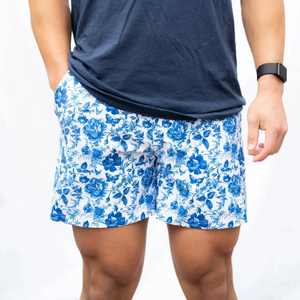 Pantalones Cortos de Malla de Verano para Hombre, Sublimados, de Poliéster de Alta Calidad, con Logotipo Personalizado del Fabricante, 5 Pulgadas de Largo Interior, Venta al Por Mayor - Product Image 1