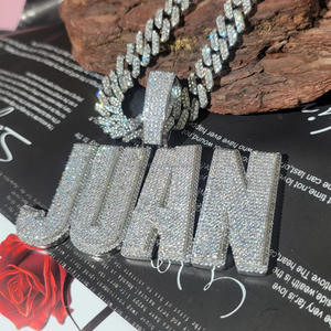 <b>Custom</b> <b>Name</b> " JUAN " Pendant <b>Necklace</b> Gold Silver Color Bling Hip Hop Jewelry Gift For Men Women - Product Image 1