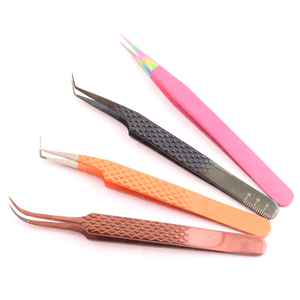 Pince à épiler en acier inoxydable de qualité supérieure, directement de l'usine, légère, outils de beauté pour le maquillage, écologiques, pointe fine - Product Image 2
