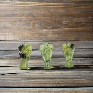 Wholesale Prehnite <b>Guardian</b> <b>Angels</b> Carved Crystal Figurines for Reiki&Energy Healing Prehnite Stone <b>Angels</b> for <b>Gifts</b> &Home Decor - Product Image 3