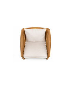 Chaise de salle à manger moderne de luxe en teck massif avec coussin rembourré de qualité supérieure pour meubles de salon intérieur - Product Image 2