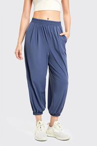 Pantalon de jogging uni pour femme avec poches, décontracté, coupe ample, pour le sport et l'entraînement - Product Image 5