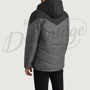 Custom Men Winter Puffer <b>Jacket</b> Heavyweight Warm Hooded Parka Coat Windproof Quilted Bubble <b>Jacket</b> Outerwear For Men - Product Image 3