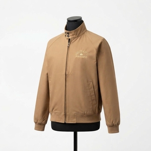 Veste Harrington pour homme à col montant, séchage rapide, en polyester, style urbain, vente en gros - Product Image 3