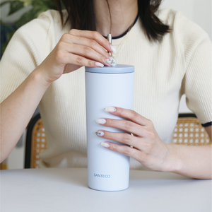 750ml Insulated Stainless Steel Straw Tumbler <b>Hot</b> Cold <b>Drink</b> Cup Leakproof Cap Lock Dishwasher Safe Office Commute Outdoor <b>Flask</b> - Product Image 6