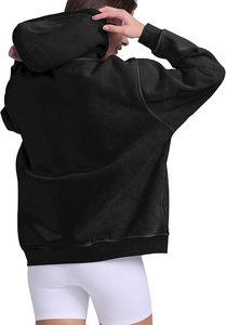 Sudaderas y Hoodies Extra Grandes de Felpa para Mujer, 100% Algodón, Ropa Urbana Ecológica, Logotipo Personalizado, Fabricante Directo - Product Image 5