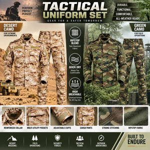 Fabricant d'uniformes tactiques de camouflage, d'entraînement sur le terrain, pour pompiers, agents de sécurité, uniformes tactiques marins, 65:35 polyester: coton, sur mesure - Product Image 5