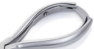 Nghia OMI, juego de herramientas de belleza de Grado Profesional, pinzas para uñas de acero inoxidable de alta calidad, herramienta de manicura y pedicura chapada en gris NB-103 - Product Image 3