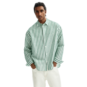 Camisa Clásica de Manga Larga para Hombre, con Botones, Cuello Casual, Tejido, con Bolsillo Frontal, Ajuste Cómodo, OEM, ODM, Ropa Personalizada - Product Image 2