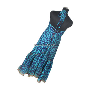 Vestido de Seda Estilo Bohemio para la Playa - Vestido de Verano de Seda India Estilo Ibiza - Vestido Maxi de Seda para Mujer, Precio al por Mayor - Product Image 5