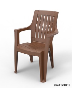 เก้าอี้ Anax MYSTIQUE SPINE CHAIR เก้าอี้รับประทานอาหารพลาสติกสีน้ำตาลทันสมัยพร้อมพนักพิงแบบไม่พับได้สำหรับรับประทานอาหารที่บ้าน ระเบียง ลานบ้าน - Product Image 1
