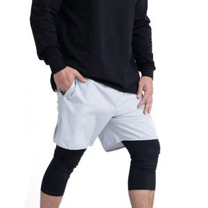 Nouveaux shorts de sport pour hommes au design modeste, avec taille élastique et cordon de serrage, shorts classiques d'été pour hommes - Product Image 5