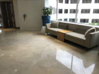 Carreaux de marbre calcite crème modernes de première qualité, durables, surface polie, pour usage hôtelier, épaisseur 17 mm, découpe sur mesure, exportation Indonésie