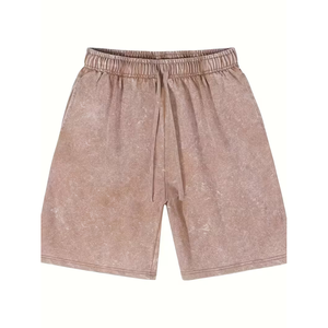 Shorts décontractés pour hommes de haute qualité, shorts de sport d'été en tissu éponge de coton noir, shorts de sport pour hommes avec logo personnalisé - Product Image 2